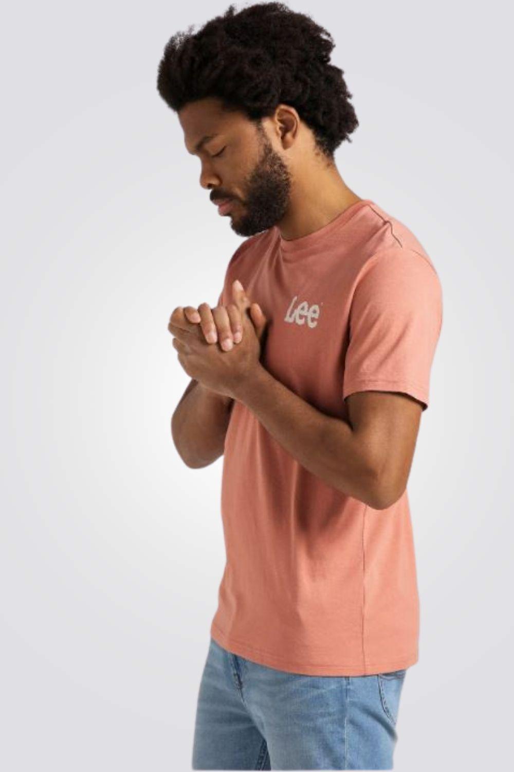 LEE - חולצת LOGO צבע אפרסק - MASHBIR//365