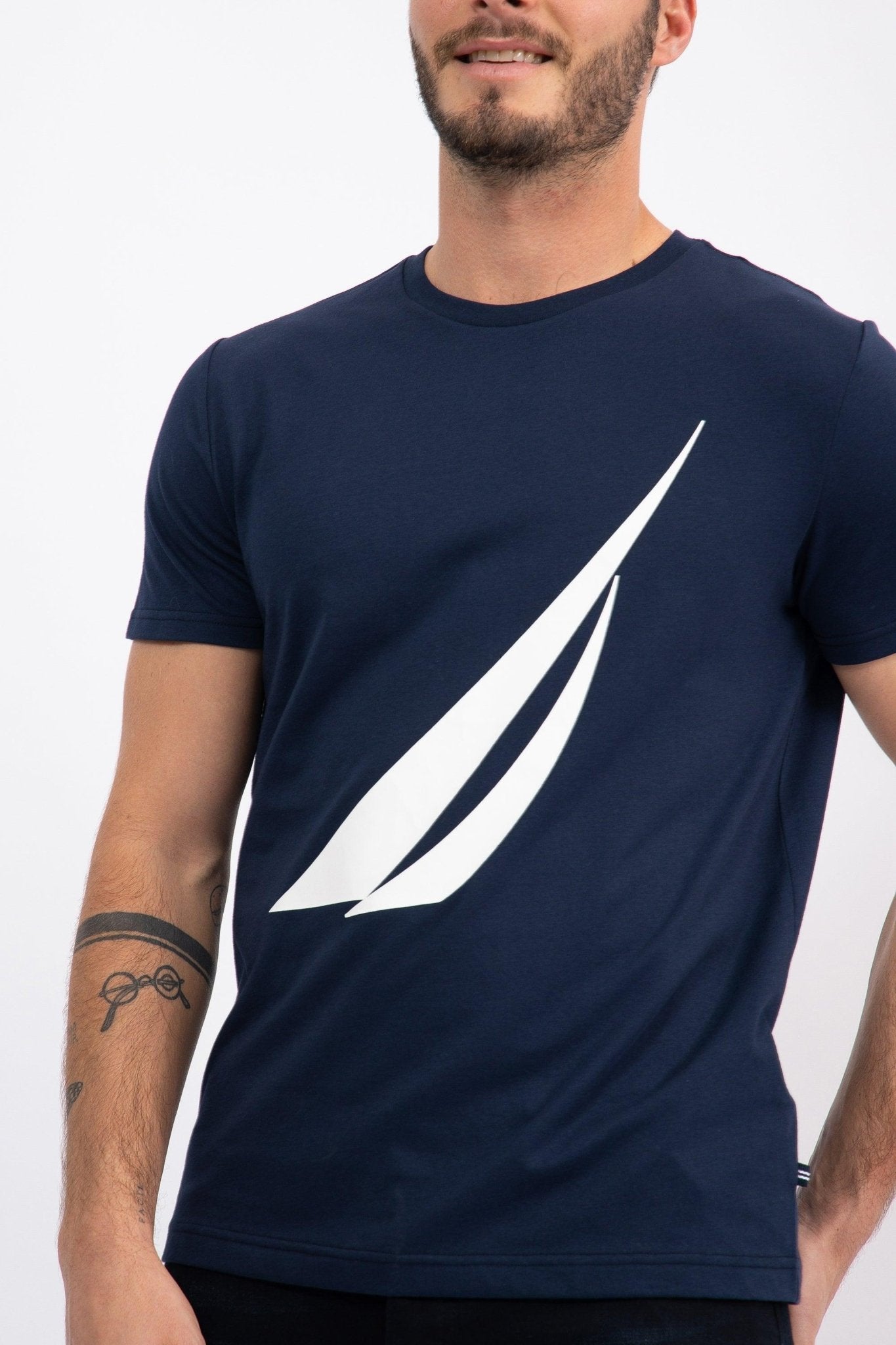 NAUTICA - חולצת LOGO צבע נייבי - MASHBIR//365