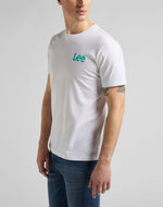 LEE - חולצת LOGO בצבע לבן בוהק - MASHBIR//365