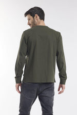 NAUTICA - חולצת לוגו בצבע ירוק זית - MASHBIR//365