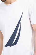 NAUTICA - חולצת לוגו בצבע לבן - MASHBIR//365