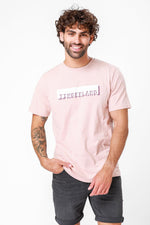 TIMBERLAND - חולצת לוגו לינארית ורודה - MASHBIR//365