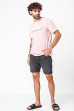 TIMBERLAND - חולצת לוגו לינארית ורודה - MASHBIR//365