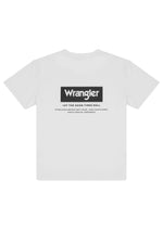 WRANGLER - חולצת לוגו OFF WHITE - MASHBIR//365