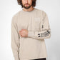 TIMBERLAND - חולצת לוגו שרוול ארוך בצבע בז' - MASHBIR//365 - 1