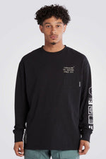 TIMBERLAND - חולצת לוגו שרוול ארוך בצבע שחור - MASHBIR//365