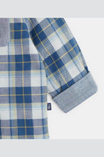 OBAIBI - חולצת משבצות בצבע כחול לתינוקות - MASHBIR//365