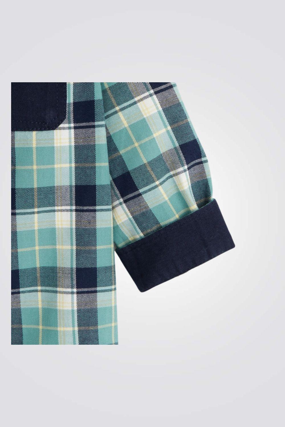 OBAIBI - חולצת משבצות ירוקה לתינוקות - MASHBIR//365