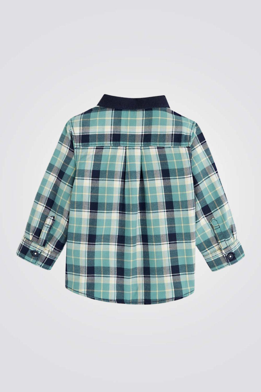 OBAIBI - חולצת משבצות ירוקה לתינוקות - MASHBIR//365