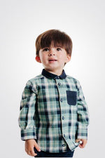 OBAIBI - חולצת משבצות ירוקה לתינוקות - MASHBIR//365