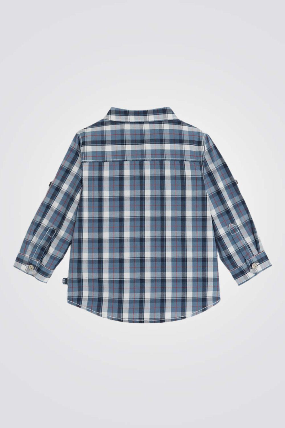 OBAIBI - חולצת משבצות כחולה לתינוקות - MASHBIR//365