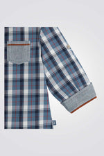 OBAIBI - חולצת משבצות כחולה לתינוקות - MASHBIR//365