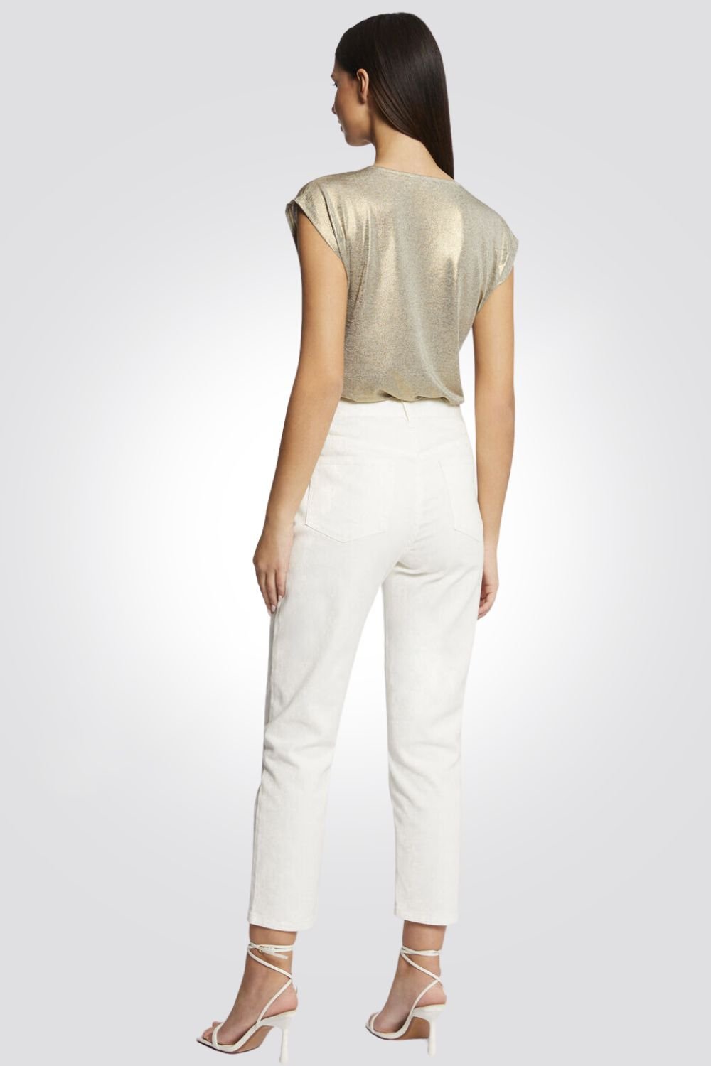 MORGAN - חולצת טריקו בצבע זהב - MASHBIR//365