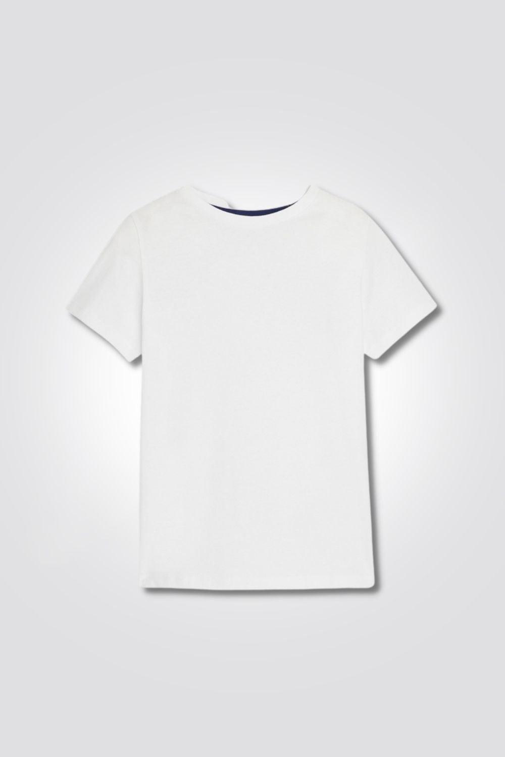 חולצה טריקו בייסיק לבנה לילדים