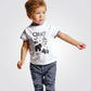 OBAIBI - חולצת טריקו בעלי חיים אפורה לתינוקות בנים - MASHBIR//365 - 1