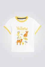 OBAIBI - חולצת טריקו בעלי חיים צהובה לתינוקות בנים - MASHBIR//365