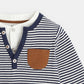 OBAIBI - חולצת טריקו פסים בצבע כחול לתינוקות - MASHBIR//365 - 4