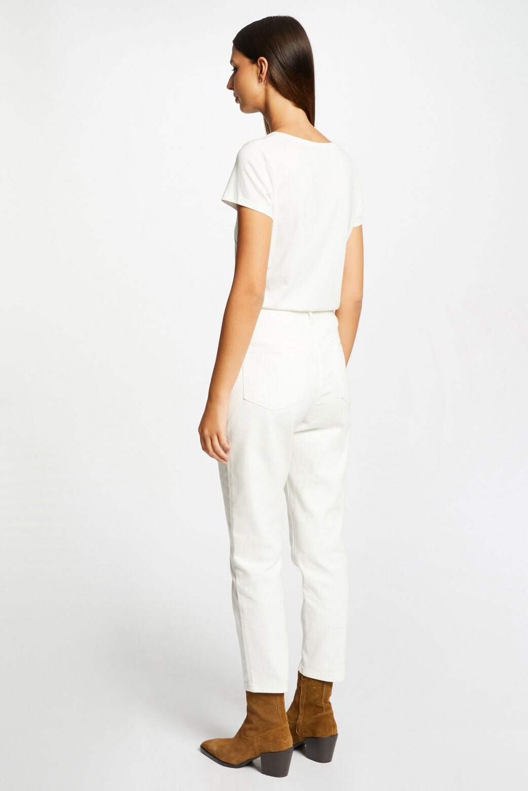 MORGAN - חולצת טריקו הדפס פייטים כסוף - MASHBIR//365