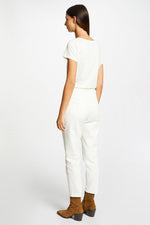 MORGAN - חולצת טריקו הדפס פייטים כסוף - MASHBIR//365