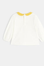 OBAIBI - חולצת טריקו צהובה עם הדפס לב לתינוקות - MASHBIR//365