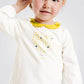 OBAIBI - חולצת טריקו צהובה עם הדפס לב לתינוקות - MASHBIR//365 - 1