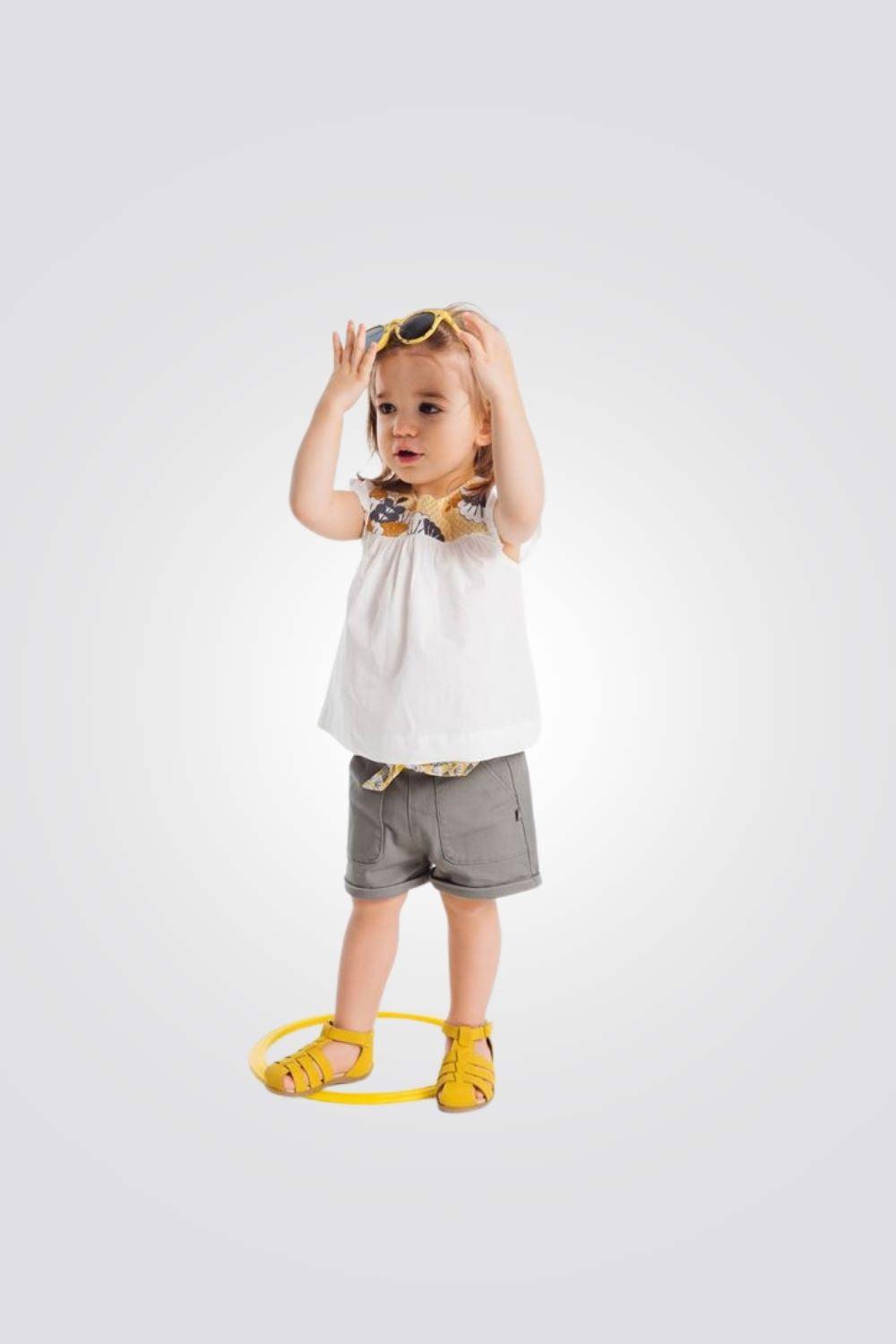 OBAIBI - חולצת רקמה פרחונית תינוקות - MASHBIR//365