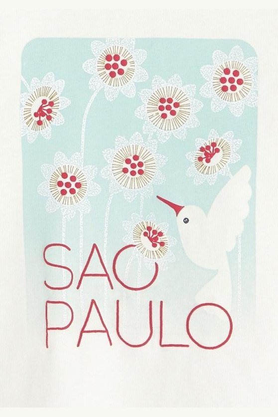 OBAIBI - חולצת סאו פאולו עם רקע ירוק לתינוקות - MASHBIR//365