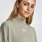 UNDER ARMOUR - חולצת ספורט ארוכה לנשים בצבע ירוק - MASHBIR//365 - 4