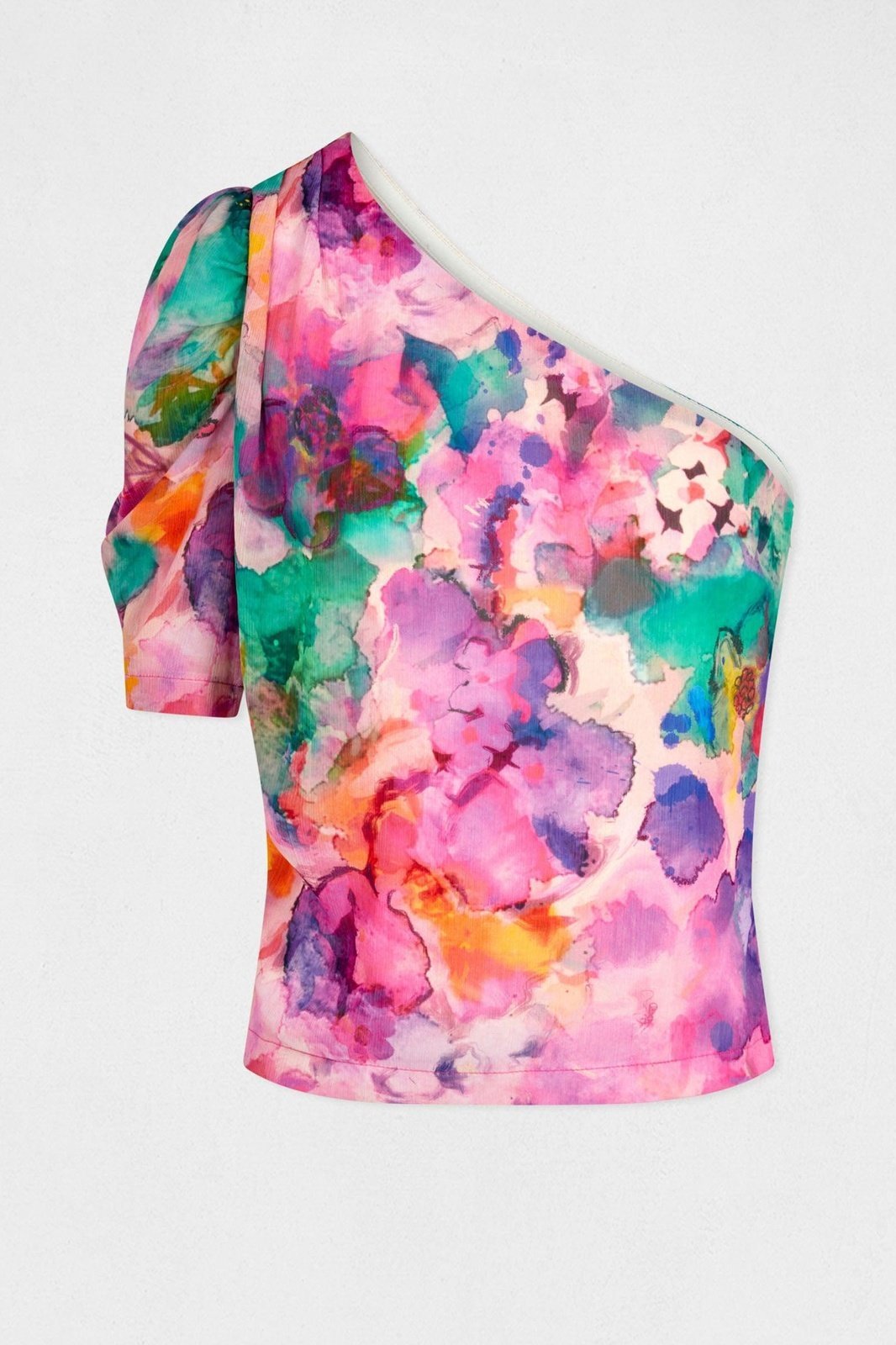 MORGAN - חולצת שרוול אחד בההדפס צבעים - MASHBIR//365
