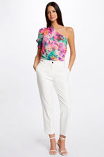 MORGAN - חולצת שרוול אחד בההדפס צבעים - MASHBIR//365