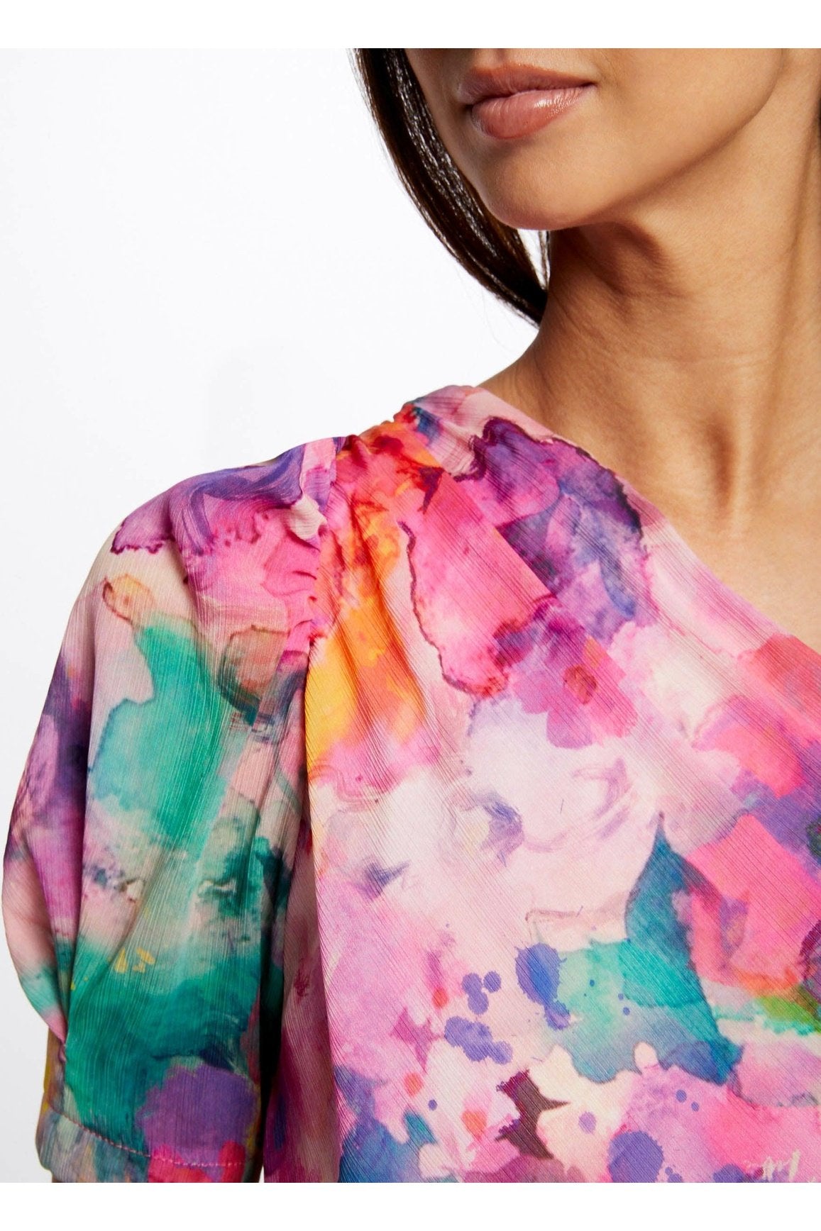 MORGAN - חולצת שרוול אחד בההדפס צבעים - MASHBIR//365