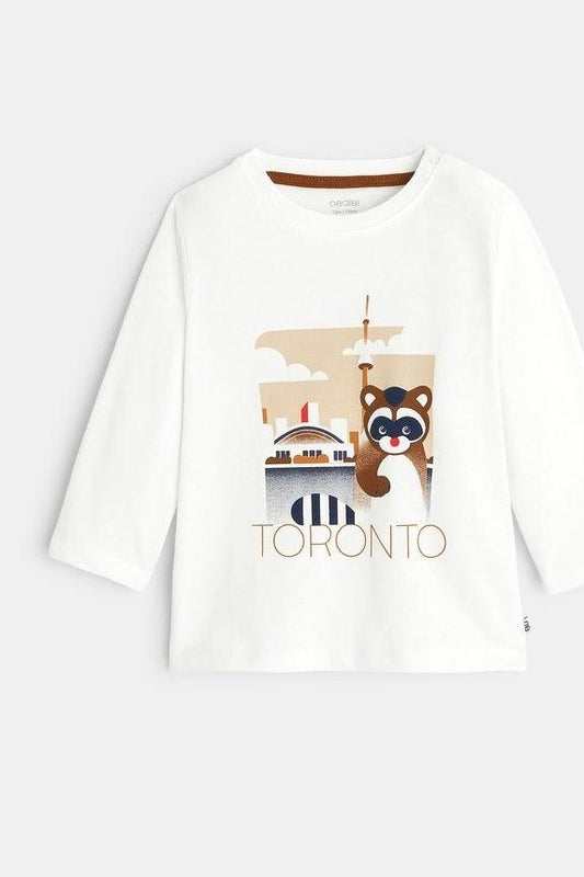 OBAIBI - חולצת טורנטו עם רקע דוב לתינוקות - MASHBIR//365