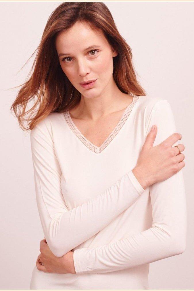 ETAM - חולצת WARM ME UP לבן - MASHBIR//365