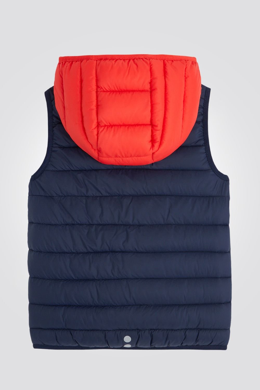 OKAIDI - וסט נילון לבנים עם קאפושון כחול עם אדום - MASHBIR//365