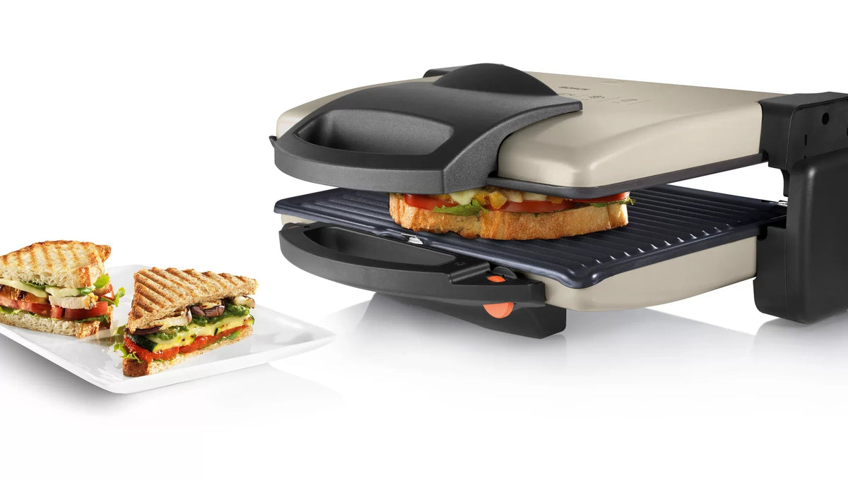 BOSCH - טוסטר גריל לחיצה לחימום ואפיה בצבע כסף TFB3302V - MASHBIR//365