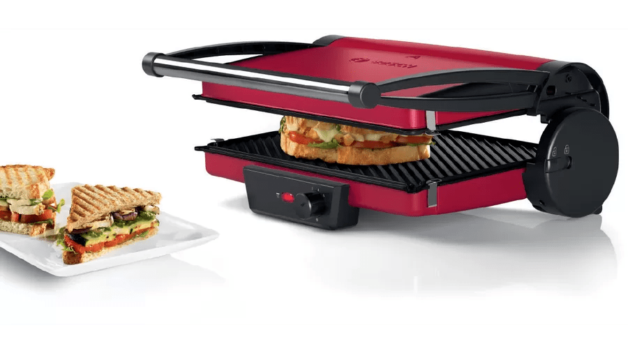 BOSCH - טוסטר לחיצה 3 ב-1 2000W TCG4104 בצבע אדום - MASHBIR//365