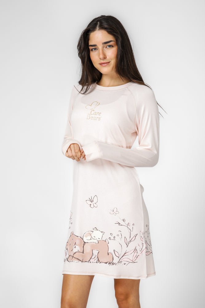 DELTA - כותנת פרנץ טרי דובוני אכפת לי בצבע ורוד - MASHBIR//365