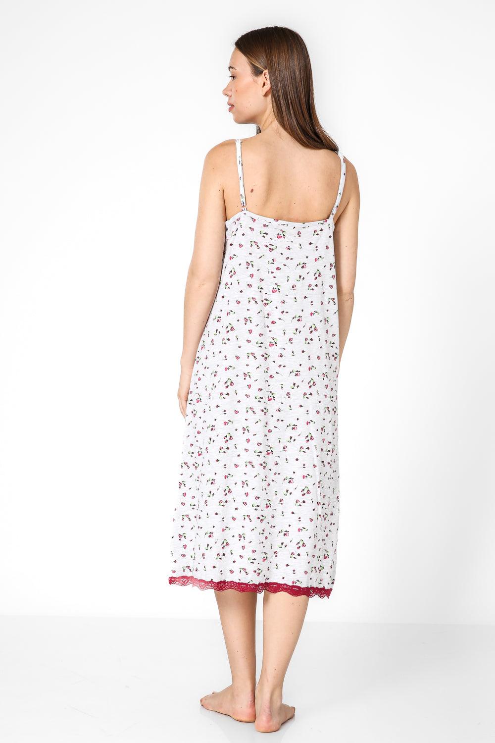 TEHABAD - כותונת בצבע אפור עם הדפס פרחים - MASHBIR//365