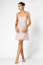 KENNETH COLE - כותונת בגימור תחרה בצבע חום - MASHBIR//365