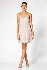 KENNETH COLE - כותונת בגימור תחרה בצבע חום - MASHBIR//365