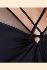 ETAM - כותונת בשילוב טול ZERRE בצבע שחור - MASHBIR//365