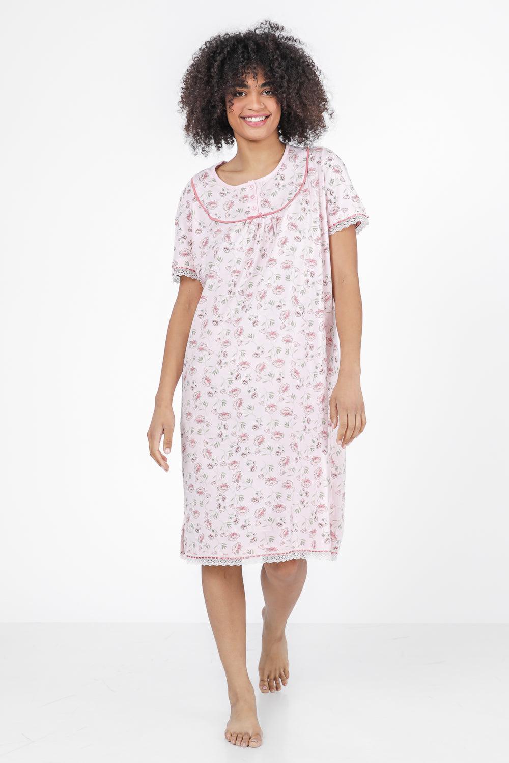 TEHABAD - כותונת פרחונית בצבע ורוד - MASHBIR//365