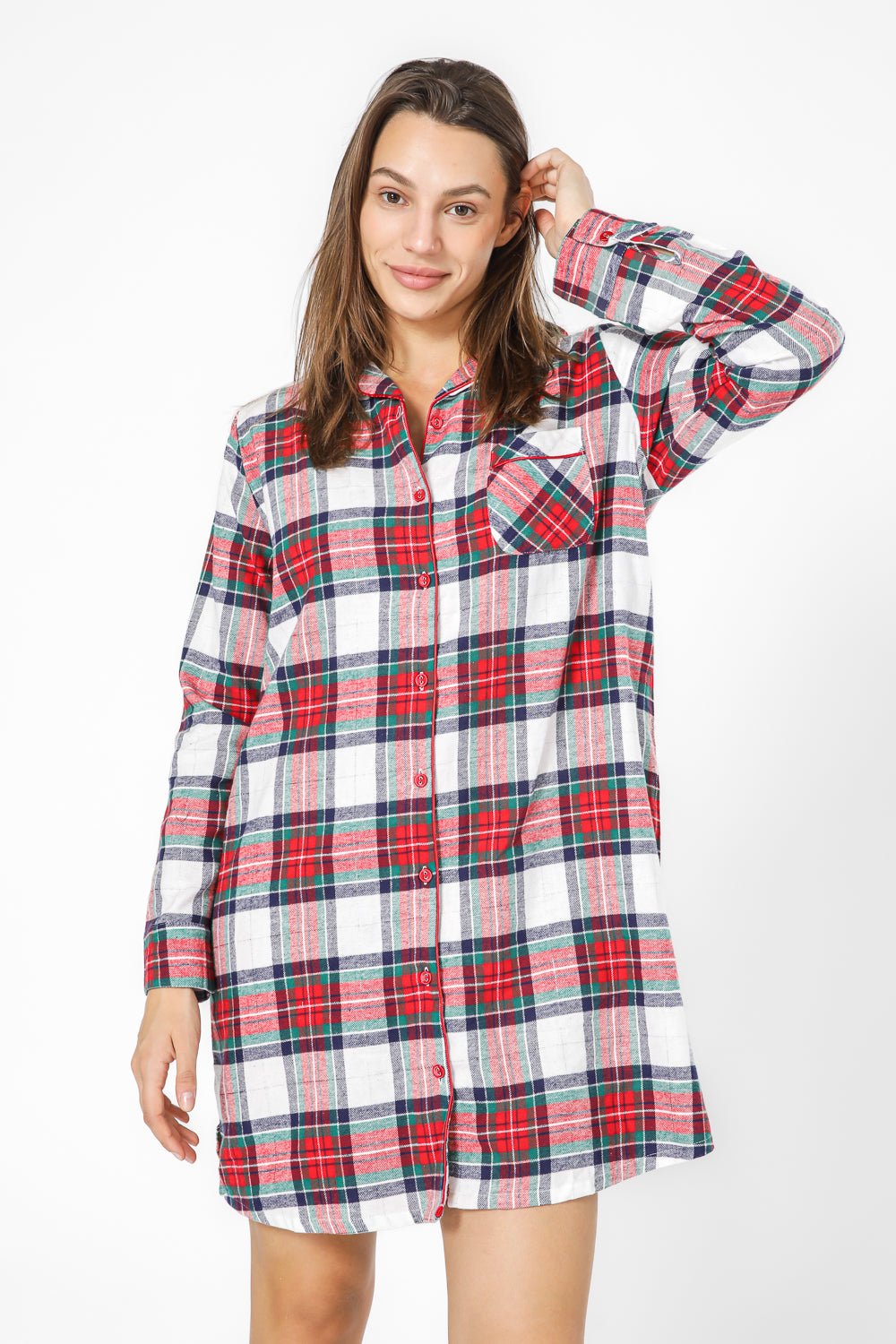 BONITA DE MAS - כותונת כפתורים פלאנל - MASHBIR//365