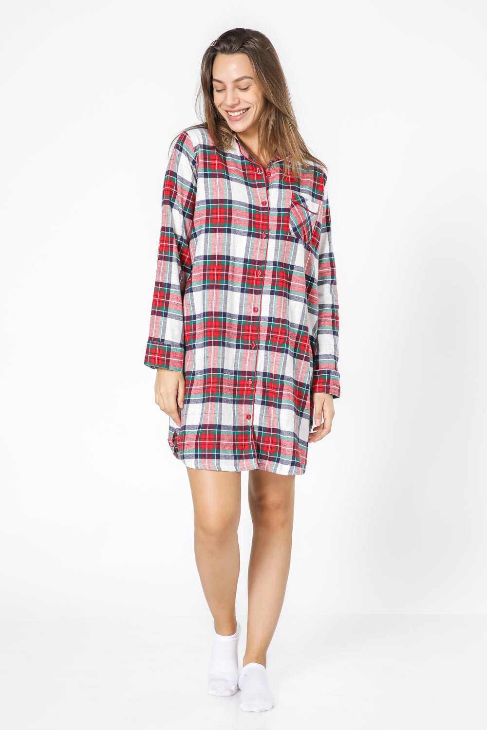 BONITA DE MAS - כותונת כפתורים פלאנל - MASHBIR//365