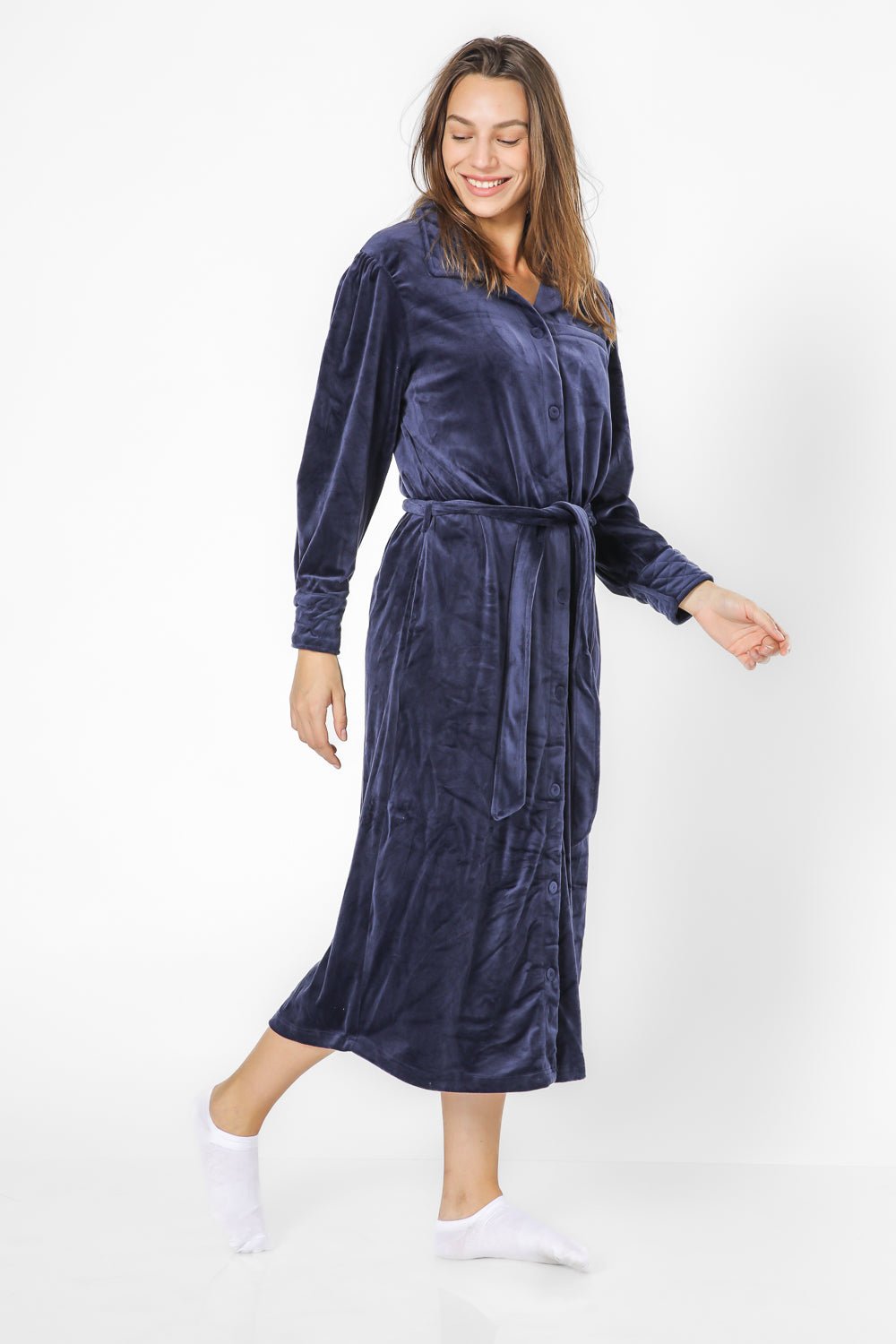 TEHABAD - כותונת כפתורים וצווארון קטיפה - MASHBIR//365