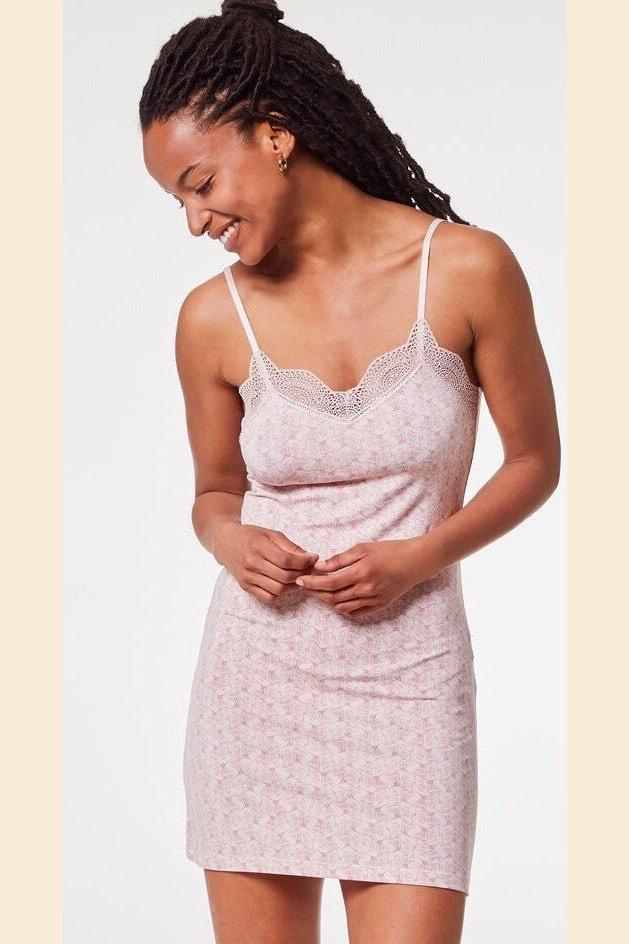 ETAM - כותונת לילה ANOUK הדפס פרחוני ורוד - MASHBIR//365