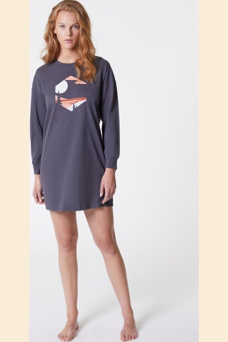 ETAM - כותונת לילה HOPI בצבע אפור - MASHBIR//365