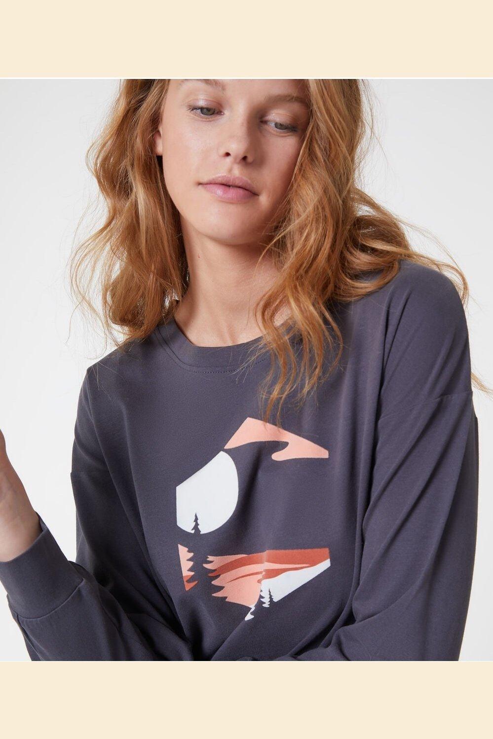 ETAM - כותונת לילה HOPI בצבע אפור - MASHBIR//365