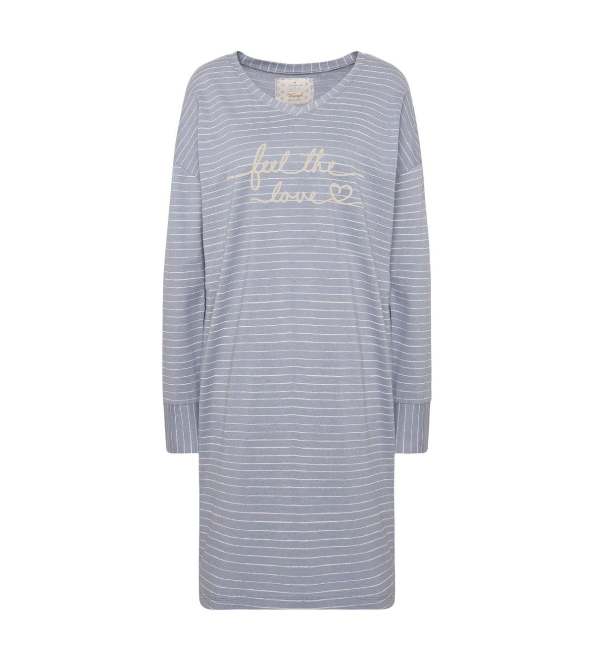 TRIUMPH - כותונת לילה עם הדפס בצבע אפור - MASHBIR//365