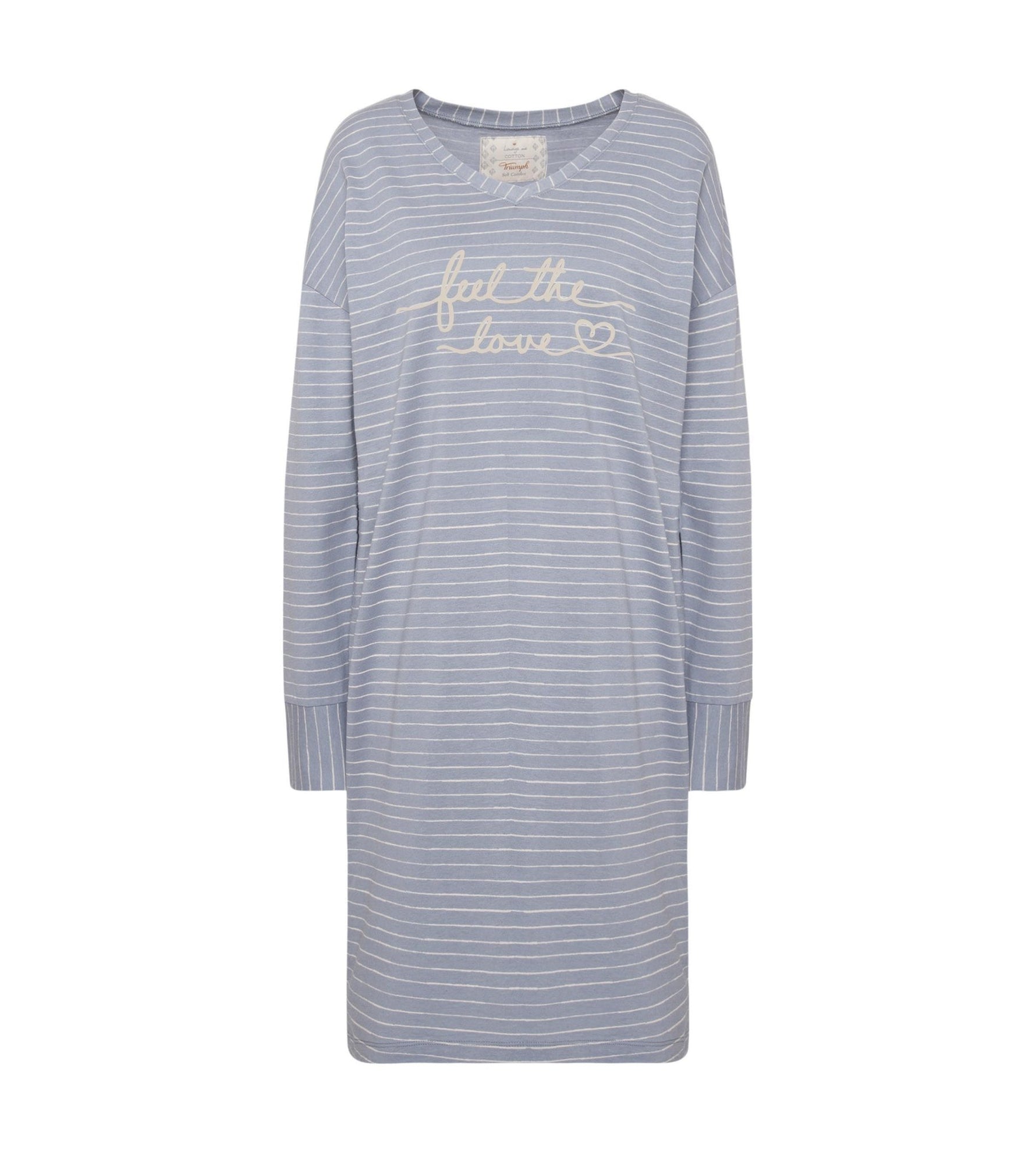 TRIUMPH - כותונת לילה עם הדפס בצבע אפור - MASHBIR//365